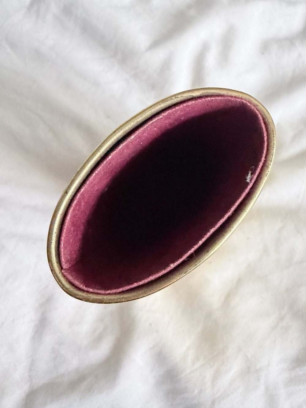 Vintage Brass Eyeglass Holder Desk Stand with Velvet Lining Made in Taiwan - Picture 6 of 9
